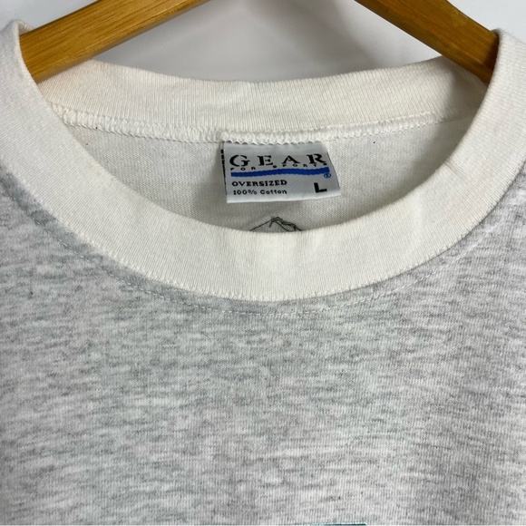 Vintage Gear For Sports Shirt Men Large Grey Colorblock Oversize Rollins Retro - Picture 5 of 10